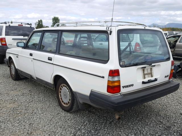 YV1AA885XM1902990 - 1991 VOLVO 240 BASE WHITE photo 3