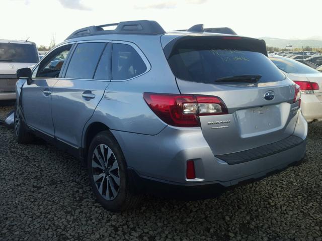 4S4BSANC7G3345848 - 2016 SUBARU OUTBACK 2. SILVER photo 3