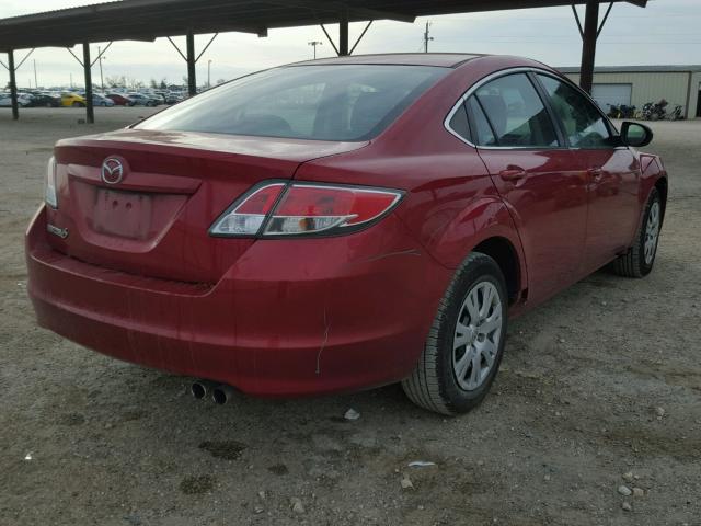 1YVHZ8BH0D5M06292 - 2013 MAZDA 6 SPORT RED photo 4