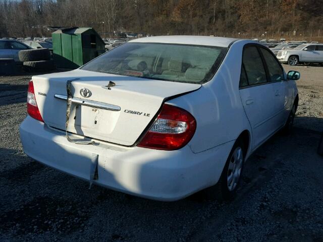 4T1BE32K72U110013 - 2002 TOYOTA CAMRY LE 白色 照片 4