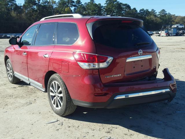 5N1AR2MN8DC623832 - 2013 NISSAN PATHFINDER RED photo 3