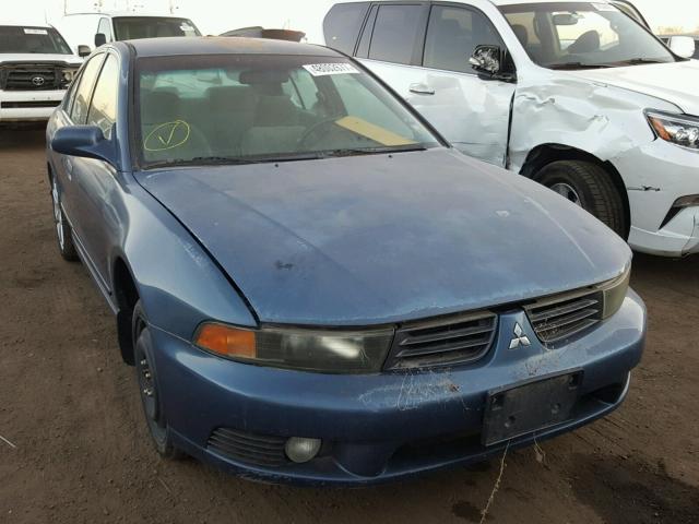 4A3AA46G32E117863 - 2002 MITSUBISHI GALANT ES BLUE photo 1