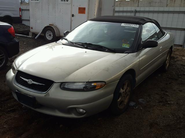 3C3EL55H7XT610939 - 1999 CHRYSLER SEBRING JX BEIGE photo 2