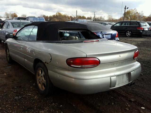 3C3EL55H7XT610939 - 1999 CHRYSLER SEBRING JX BEIGE photo 3