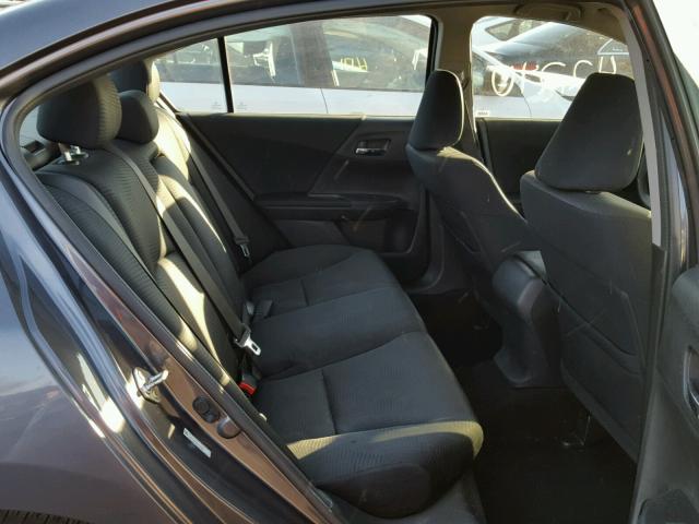 1HGCR2F33EA012937 - 2014 HONDA ACCORD LX GRAY photo 6