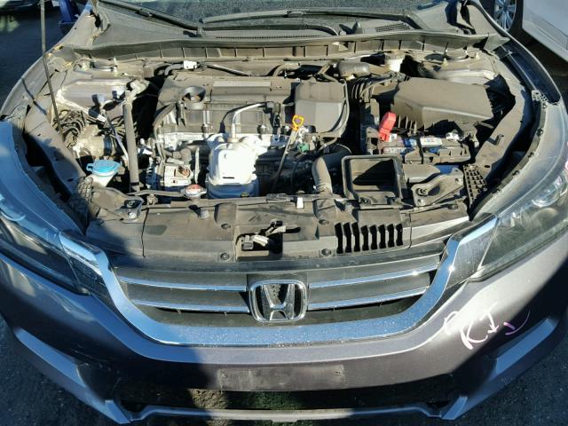 1HGCR2F33EA012937 - 2014 HONDA ACCORD LX GRAY photo 7