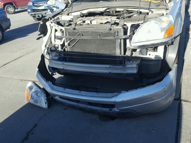 2HKYF18665H502540 - 2005 HONDA PILOT EXL SILVER photo 7