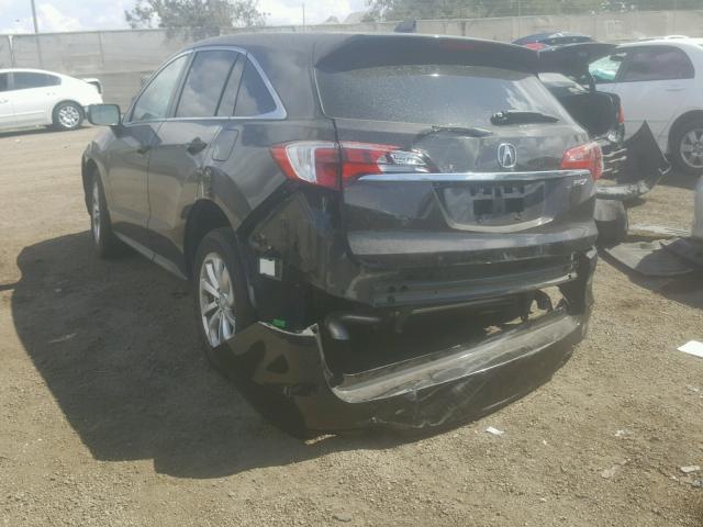 5J8TB3H58HL000476 - 2017 ACURA RDX TECHNO BLACK photo 3