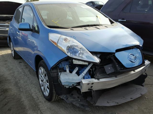 1N4AZ0CP5EC336743 - 2014 NISSAN LEAF S BLUE photo 1