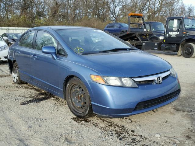 2HGFA16537H510589 - 2007 HONDA CIVIC LX BLUE photo 1