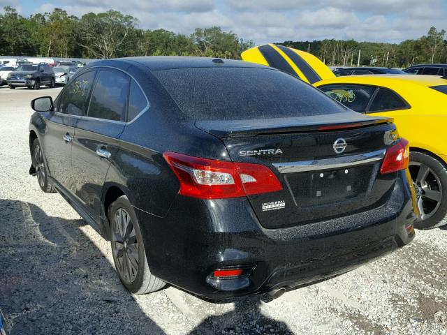 3N1AB7AP5HY228681 - 2017 NISSAN SENTRA BLACK photo 3