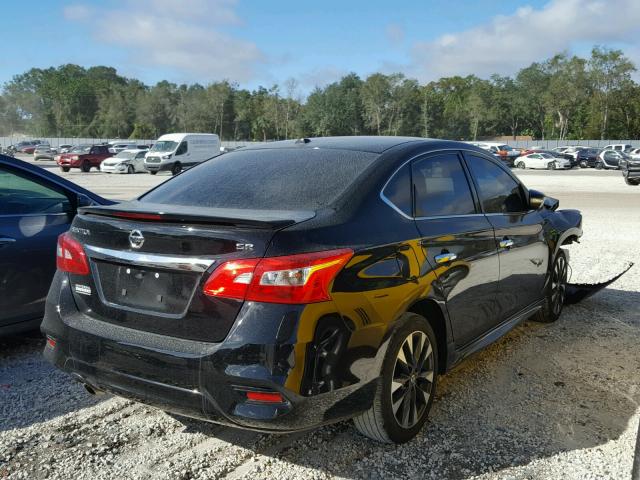 3N1AB7AP5HY228681 - 2017 NISSAN SENTRA BLACK photo 4