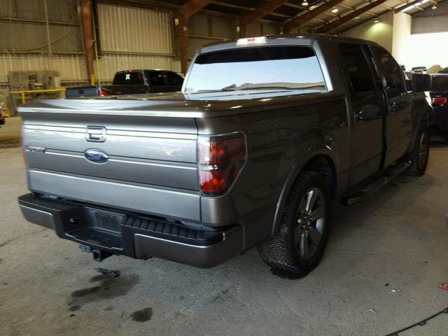 1FTFW1CF3BKD80957 - 2011 FORD F150 SUPER GRAY photo 4