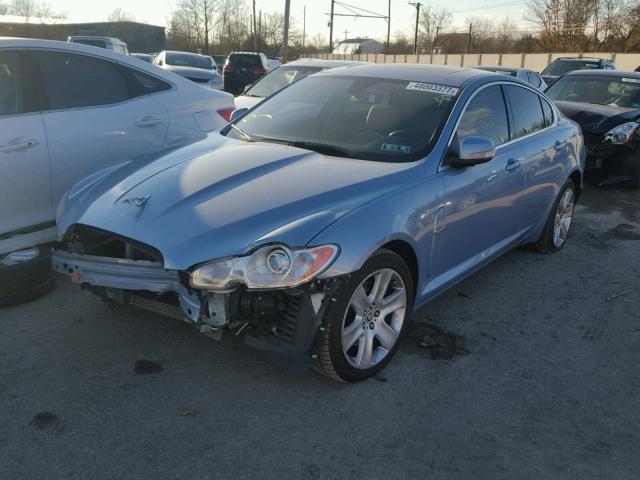 SAJWA05B69HR40241 - 2009 JAGUAR XF LUXURY BLUE photo 2