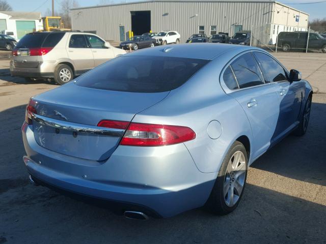 SAJWA05B69HR40241 - 2009 JAGUAR XF LUXURY BLUE photo 4