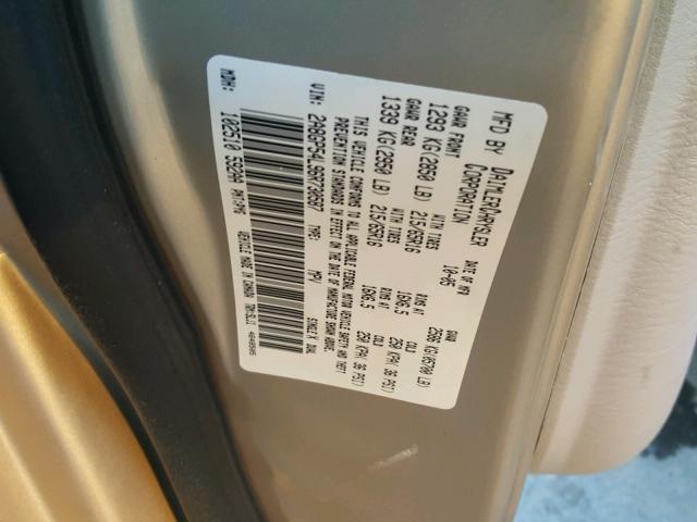 2A8GP54L96R730587 - 2006 CHRYSLER TOWN & COU 棕色 照片 10