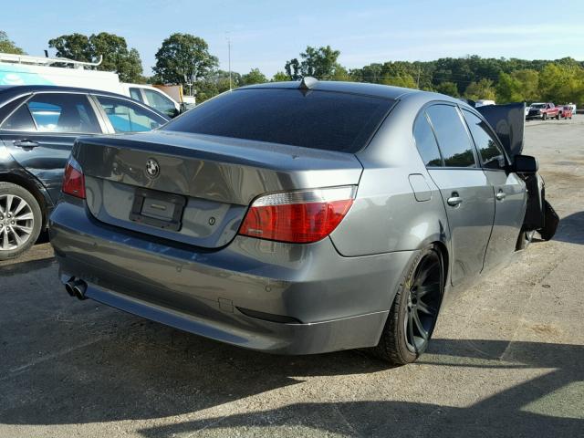 WBANB33585B115530 - 2005 BMW 545 I GRAY photo 4
