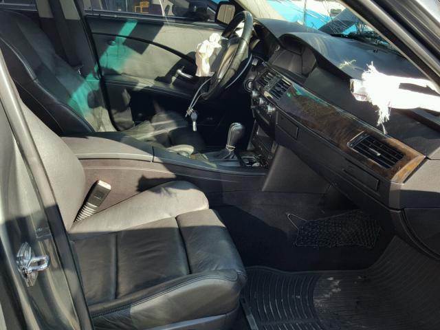 WBANB33585B115530 - 2005 BMW 545 I GRAY photo 5