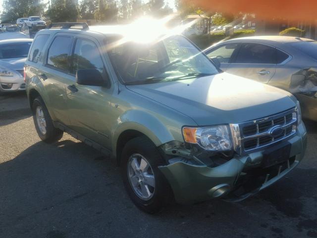 1FMCU931X8KA09262 - 2008 FORD ESCAPE XLT GREEN photo 1