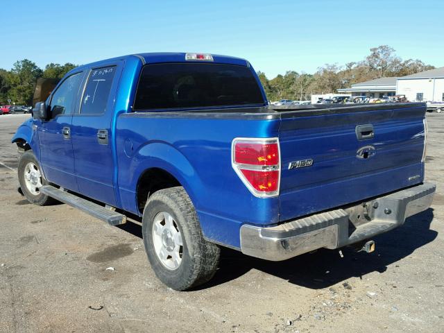 1FTFW1CFXDFA32133 - 2013 FORD F150 SUPER BLUE photo 3