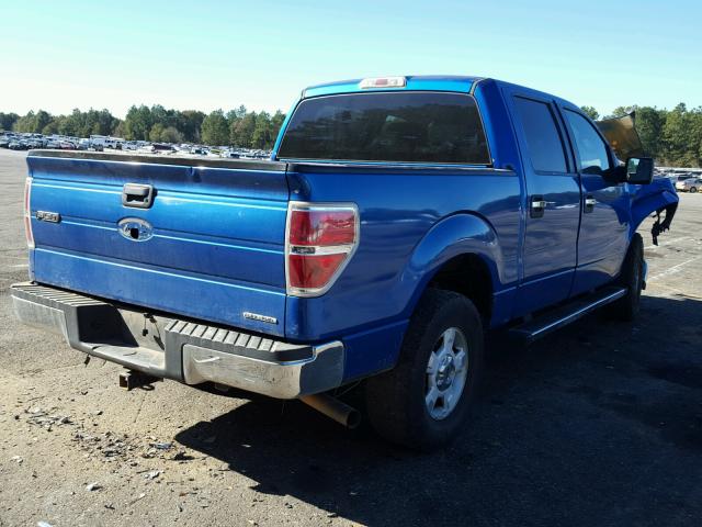 1FTFW1CFXDFA32133 - 2013 FORD F150 SUPER BLUE photo 4