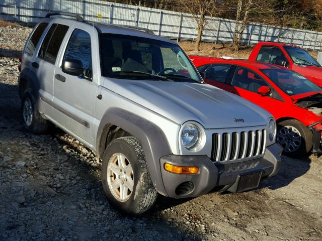 1J4GL48K83W723268 - 2003 JEEP LIBERTY SP SILVER photo 1