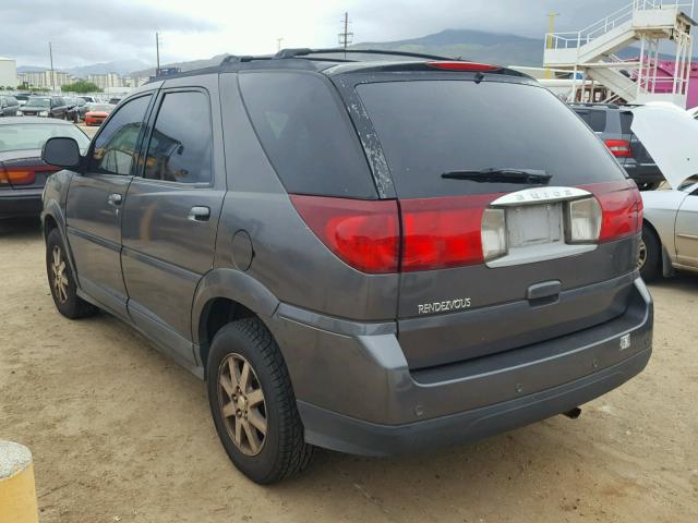 3G5DA03E14S565238 - 2004 BUICK RENDEZVOUS CHARCOAL photo 3