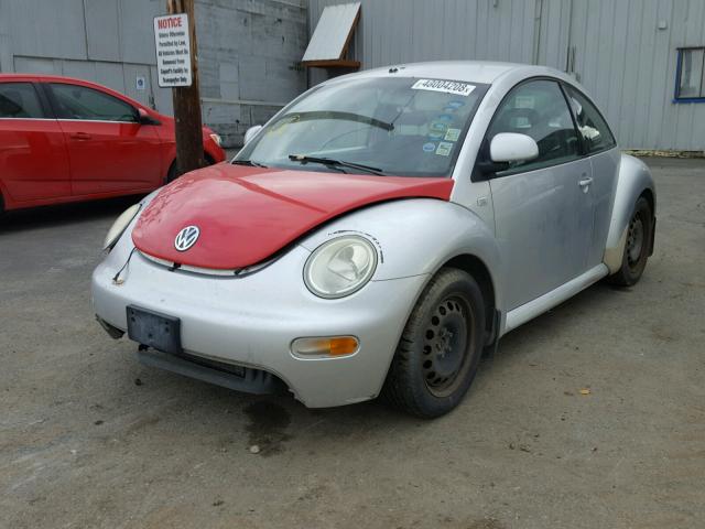 3VWBA21C4XM448661 - 1999 VOLKSWAGEN NEW BEETLE Gümüş foto 2