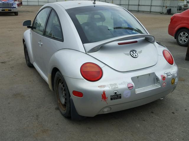 3VWBA21C4XM448661 - 1999 VOLKSWAGEN NEW BEETLE Gümüş foto 3
