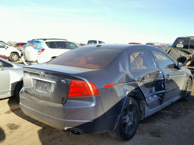 19UUA66225A027147 - 2005 ACURA TL BLUE photo 4