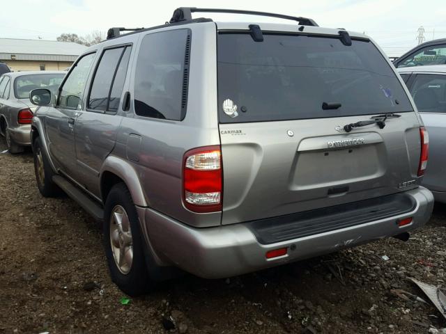 JN8DR09YX1W580599 - 2001 NISSAN PATHFINDER SILVER photo 3