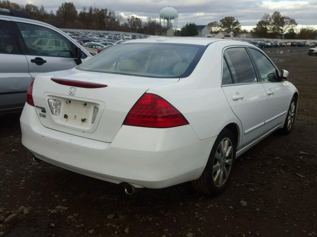 1HGCM665X6A023281 - 2006 HONDA ACCORD EX WHITE photo 4