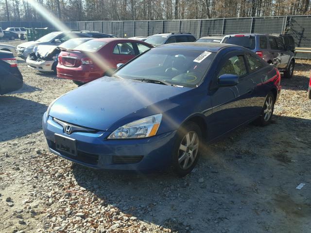 1HGCM82635A007318 - 2005 HONDA ACCORD EX BLUE photo 2