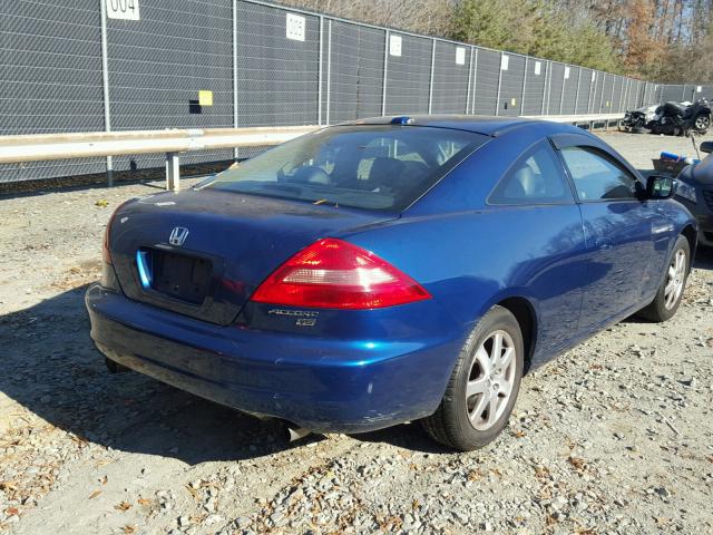 1HGCM82635A007318 - 2005 HONDA ACCORD EX BLUE photo 4