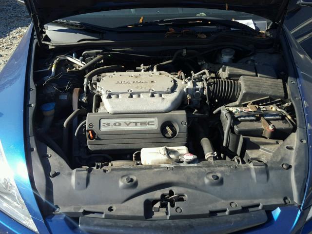 1HGCM82635A007318 - 2005 HONDA ACCORD EX BLUE photo 7