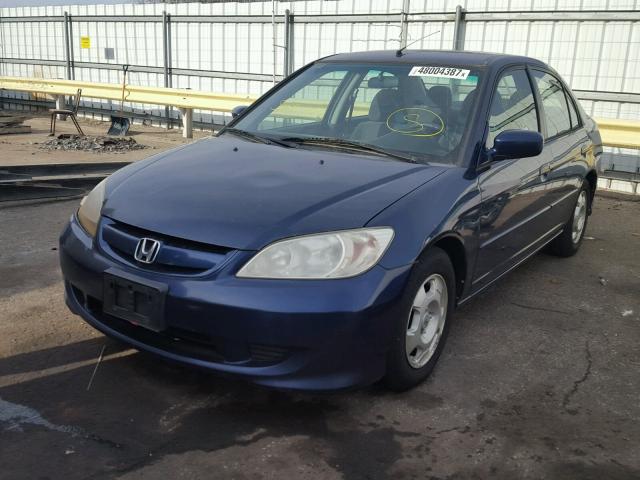 JHMES96695S009595 - 2005 HONDA CIVIC BLUE photo 2