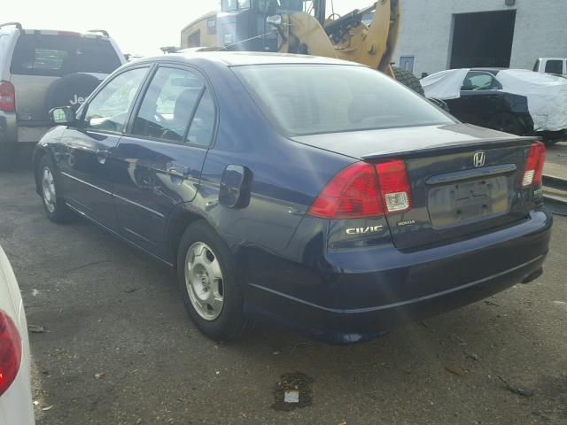 JHMES96695S009595 - 2005 HONDA CIVIC BLUE photo 3