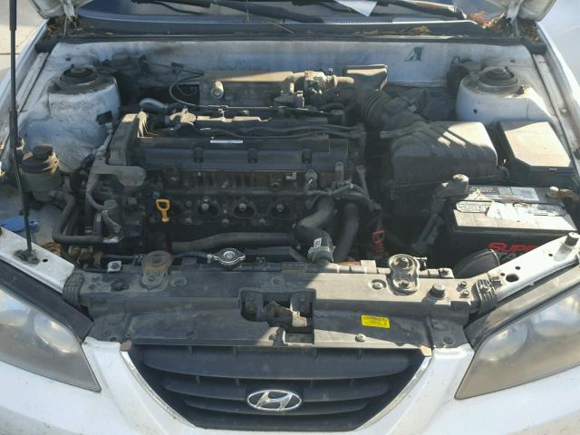 KMHDN46D66U323938 - 2006 HYUNDAI ELANTRA GL WHITE photo 7