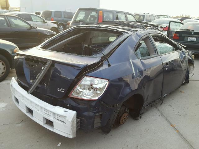 JTKDE177850023893 - 2005 TOYOTA SCION TC BLUE photo 4