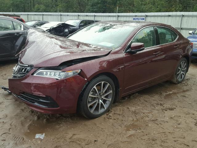 19UUB2F36FA000596 - 2015 ACURA TLX RED photo 2