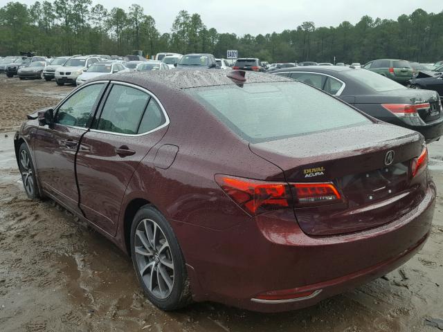 19UUB2F36FA000596 - 2015 ACURA TLX RED photo 3