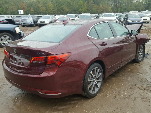 19UUB2F36FA000596 - 2015 ACURA TLX RED photo 4