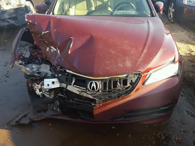 19UUB2F36FA000596 - 2015 ACURA TLX RED photo 7