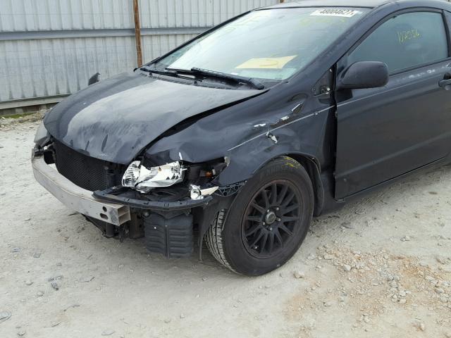 2HGFG1B62AH517585 - 2010 HONDA CIVIC LX BLACK photo 9