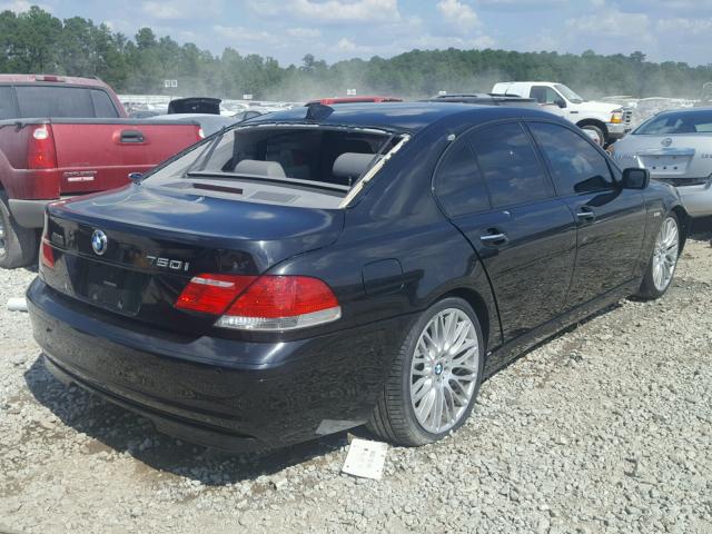 WBAHL83557DT07499 - 2007 BMW 750I BLACK photo 4