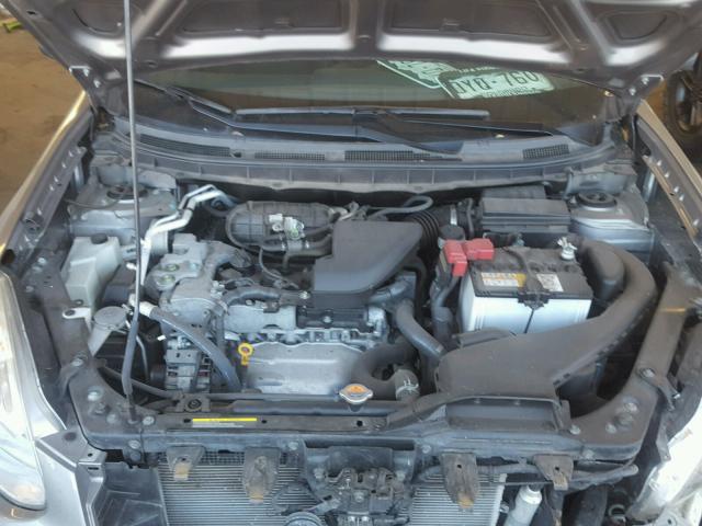 JN8AS5MV2DW664020 - 2013 NISSAN ROGUE S GRAY photo 7