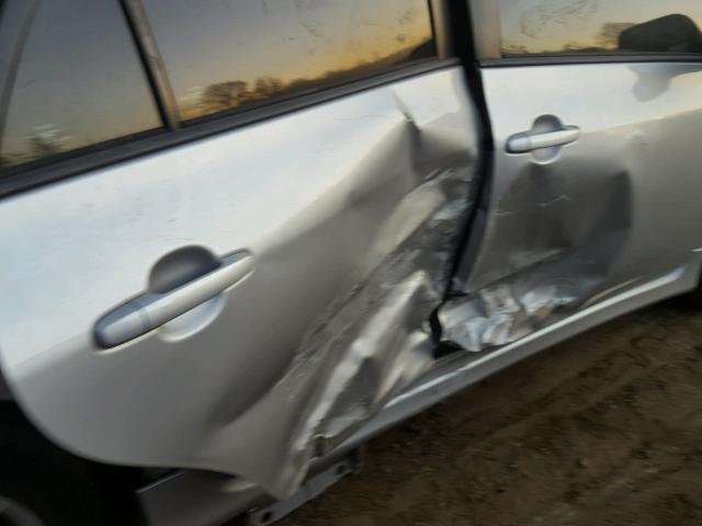 5YFBU4EE3DP141729 - 2013 TOYOTA COROLLA BA SILVER photo 9