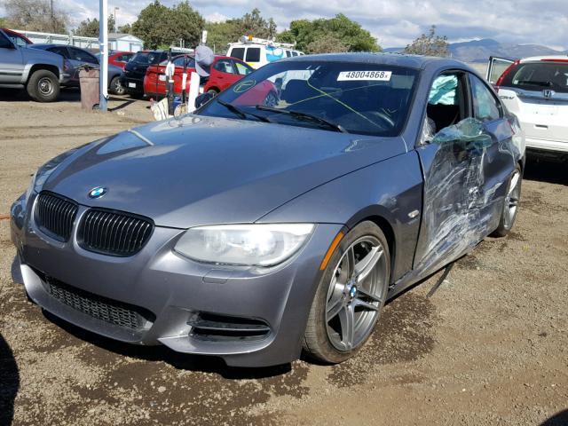 WBAKG1C50BE362625 - 2011 BMW 335 IS GRAY photo 2