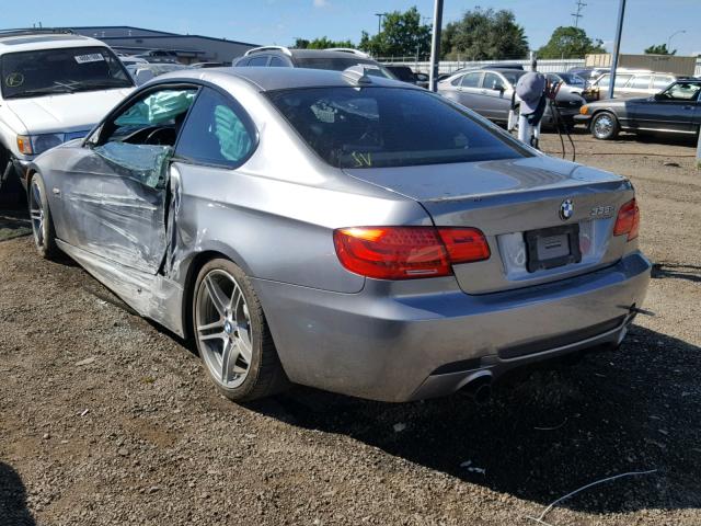 WBAKG1C50BE362625 - 2011 BMW 335 IS GRAY photo 3