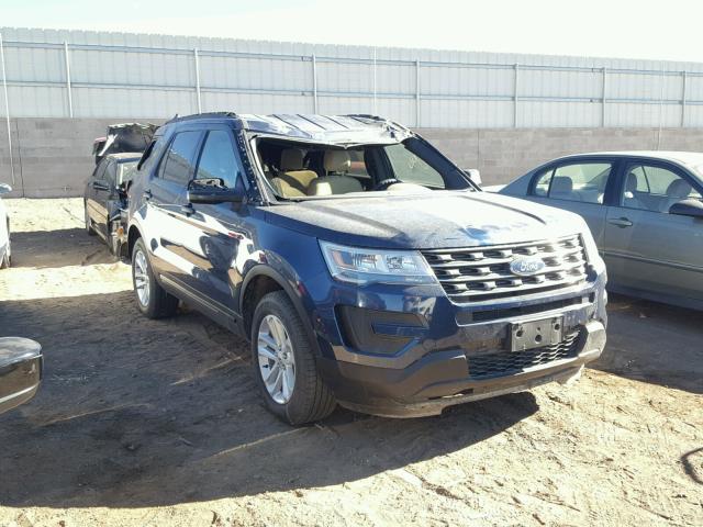 1FM5K8B81HGD22940 - 2017 FORD EXPLORER BLUE photo 1